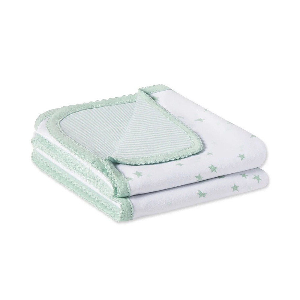 NEW LAKE Reversible Baby Blanket Rare